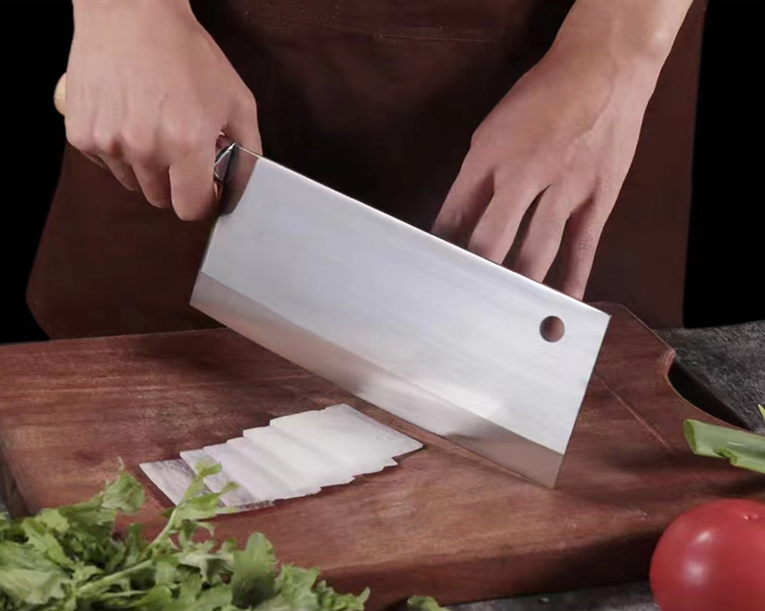 CHEFCO,SD-202,#2 Sang Clever with Wood Handle - Chefcoca