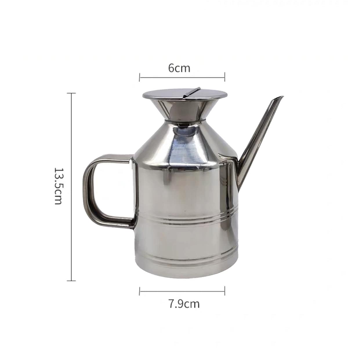 CHEFCO,SPOT-304S,Stainless Steel Oiler Creative Soy Sauce Bottle with striped, 625ML