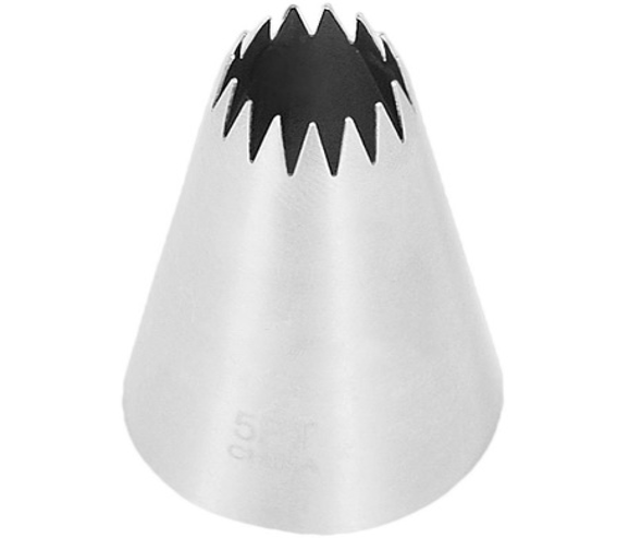 CHEFCO,TS5FT,Decorating Star #5 Piping Tip, Stainless Steel