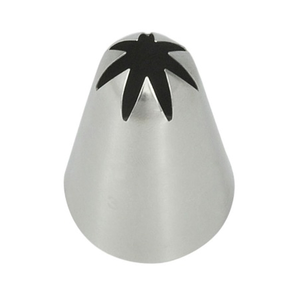 CHEFCO,TS845,Decorating Star #4.5 Piping Tip, Stainless Steel