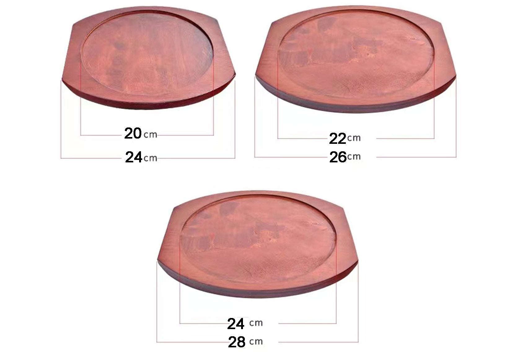 Wood Tray for Cast Iron Steak Platter