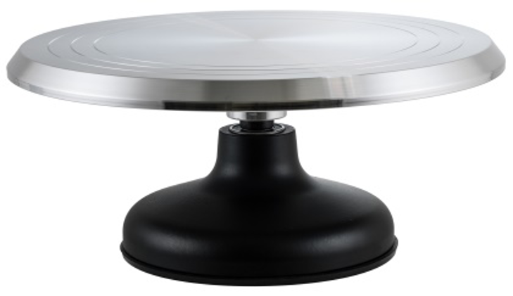 Winco Revolving Turntable Cake Decorating Stand (12" Diameter)