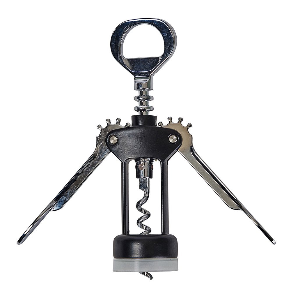 Black Coated Wing Type Cork Screw