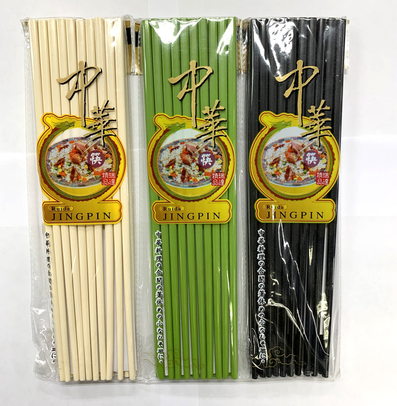 Green Melamine Chopsticks, 10 Pairs (CS-G9)