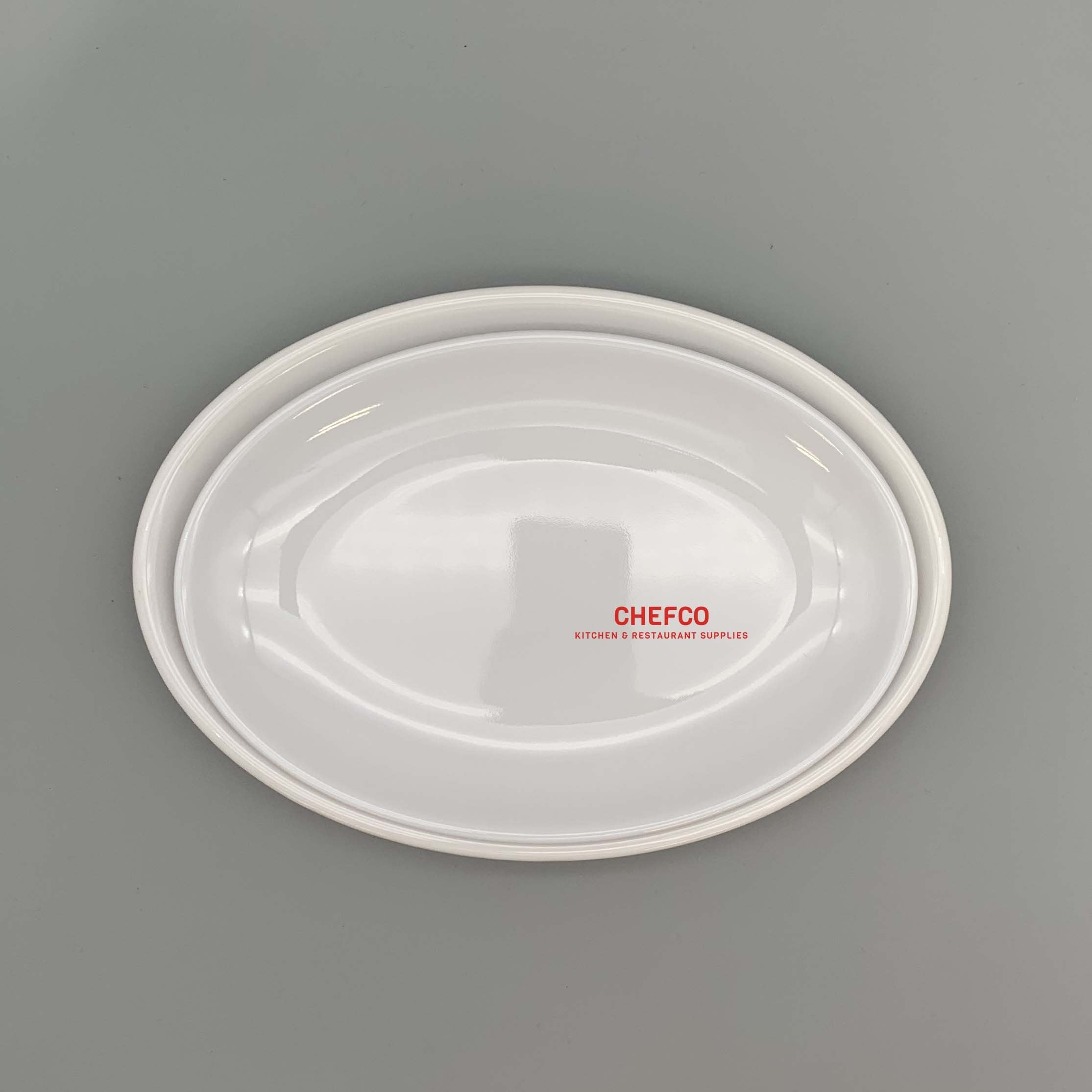 Shallow Oval Melamine Plate (D2208L-D2209L) - Chefcoca