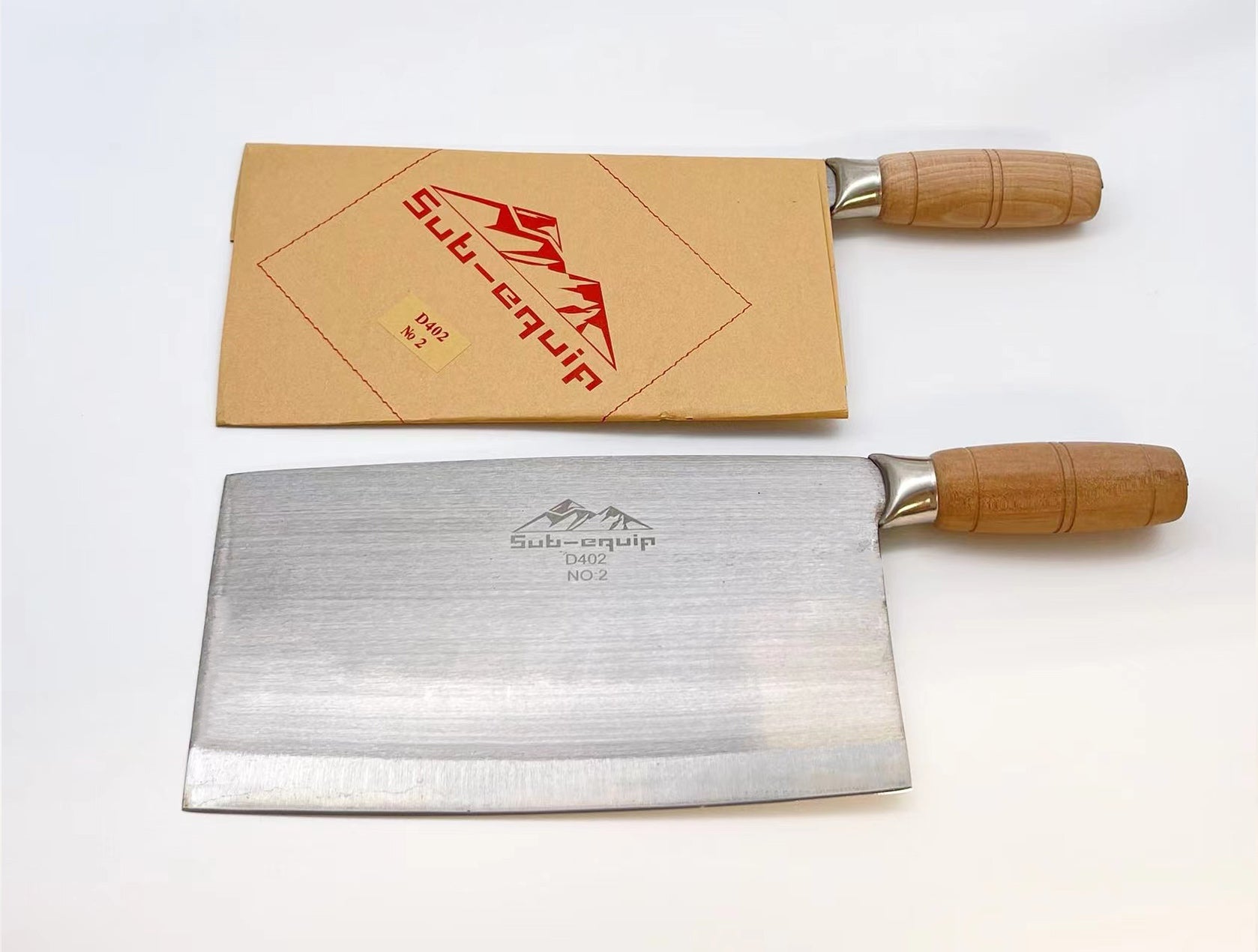 Chinese Vegetable Cleaver with Wooden Handle - Chefcoca