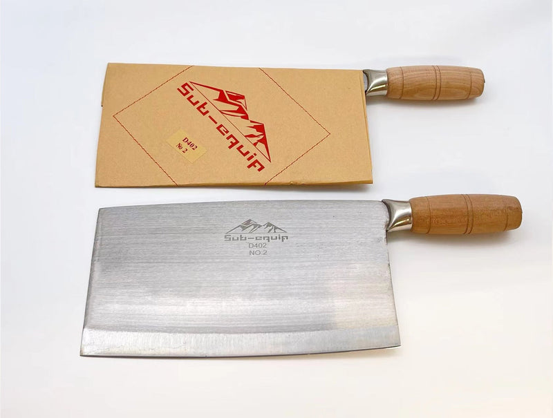 Chinese Vegetable Cleaver with Wooden Handle