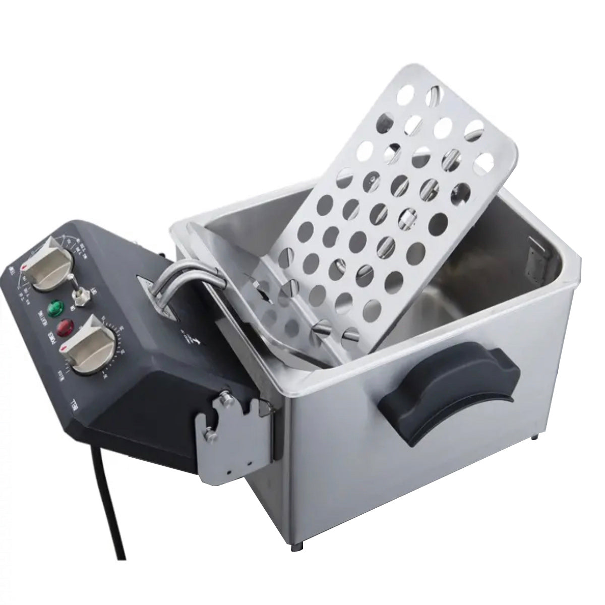 Countertop Single Well Deep Fryer,10LBS Oil Capacity, 120V - Chefcoca