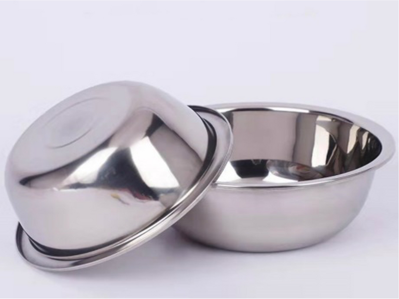 Flat Bottom Stainless Steel Mixing Bowl