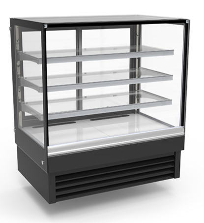 72" Flat Glass Cake Display Cooler