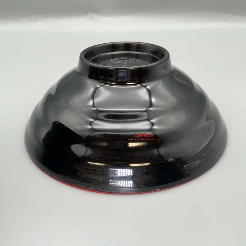 Black and Red Ramen Melamine Bowl with Engraved Pattern (DT3076-DT3078)