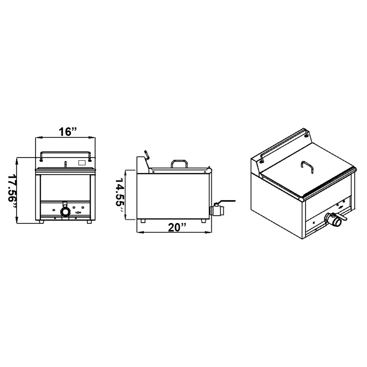 Electric Countertop Fryer