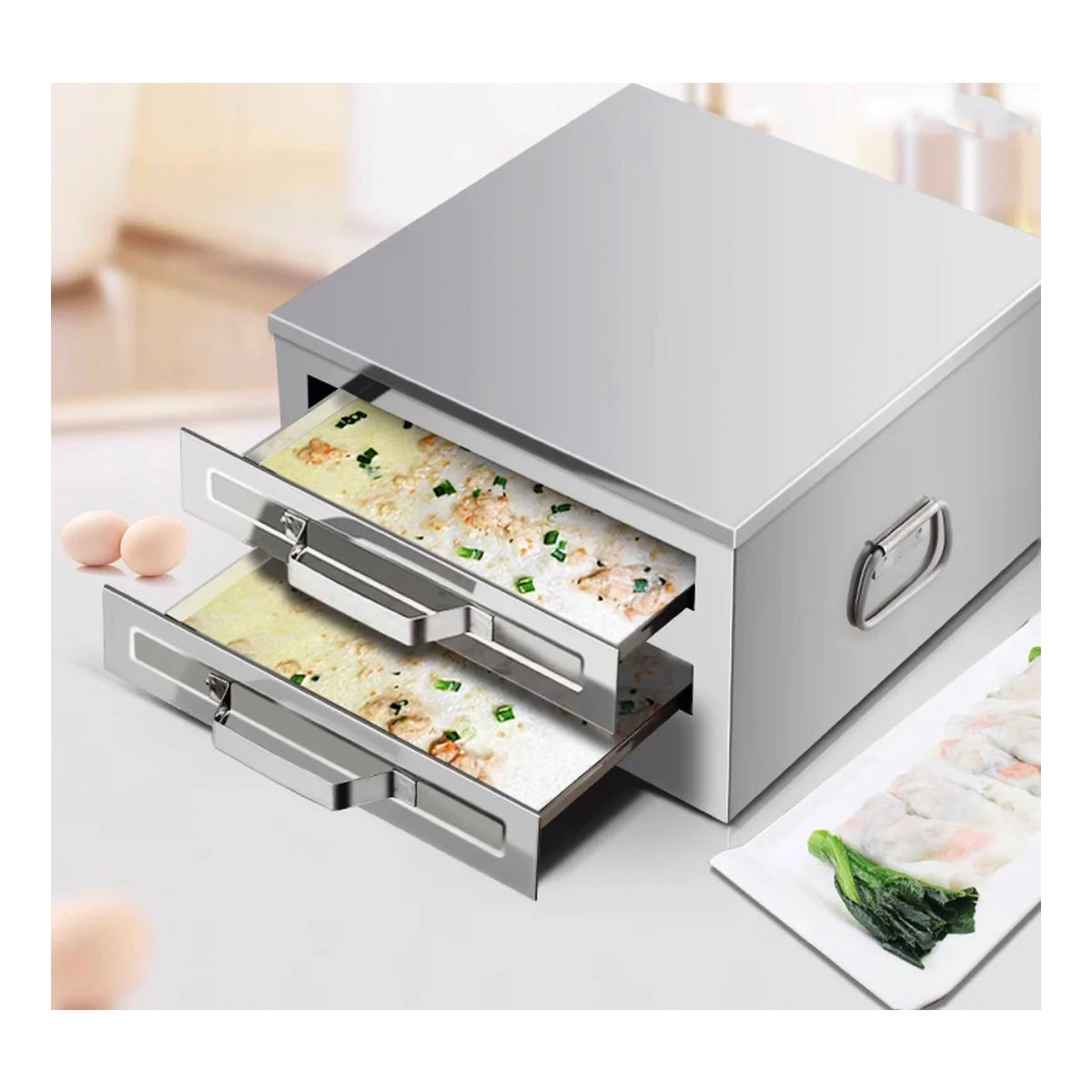 6KW Steamer with Rice Noodle Drawer - Chefcoca