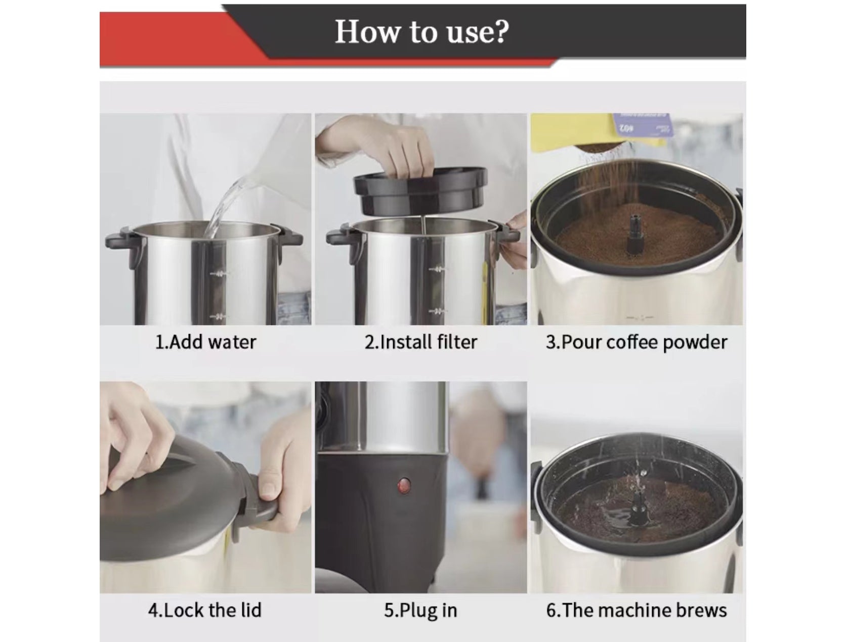 Chefco KLY-S150A1-K 15L Electronic Coffee Maker, 100 Cups - Chefcoca