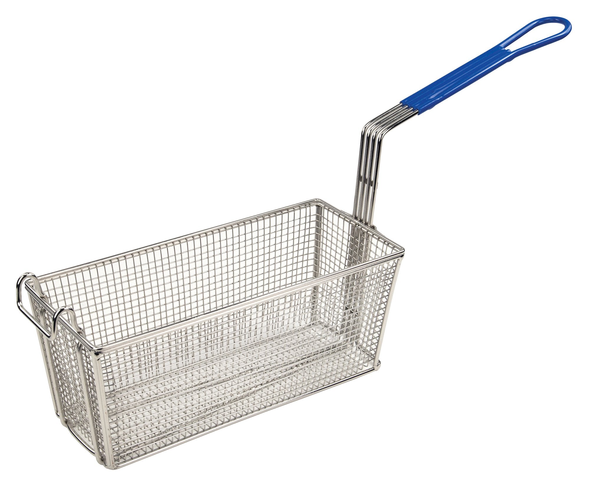 Fry Basket with 10" Blue Handle (13.25"L x 5-5/8"W x 5-5/8"H)