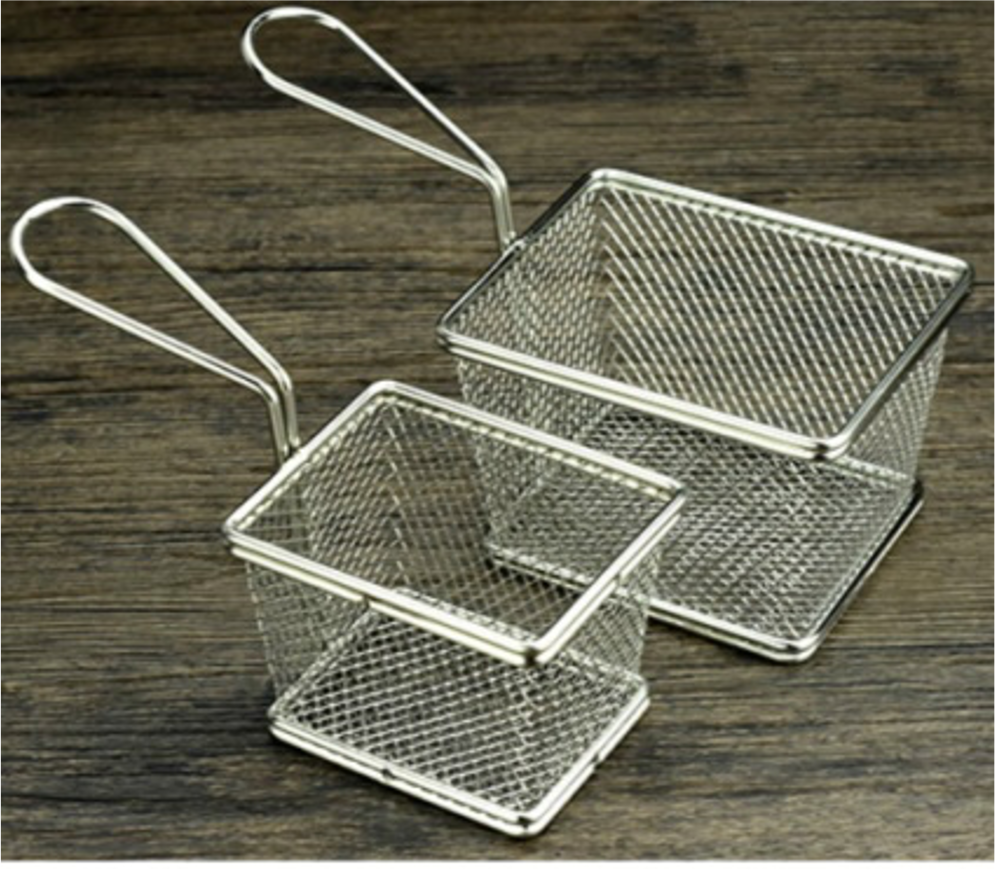 Mini Square Fry Serving Basket