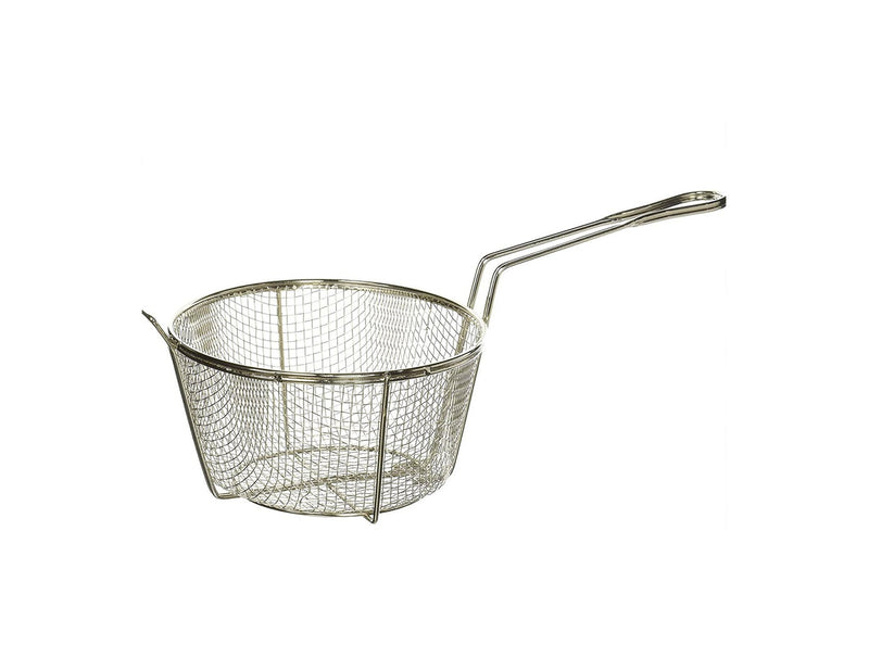 Wire Round Medium-Fine Round Fryer/Culinary Basket (8.5" - 10.5" Dia.)