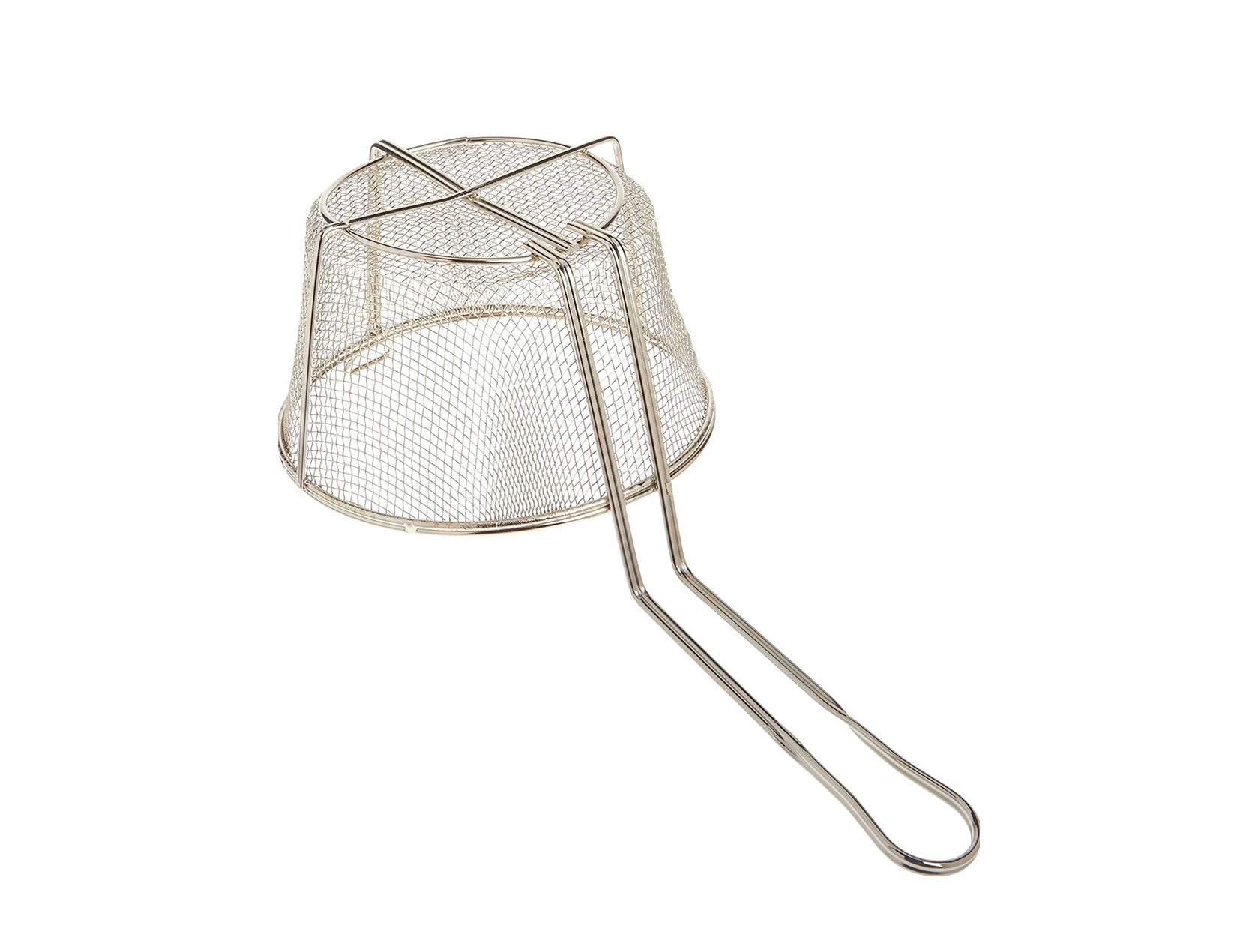 Wire Round Super Fine Mesh Fryer/Culinary Basket (8.5" - 10.5" Dia.)