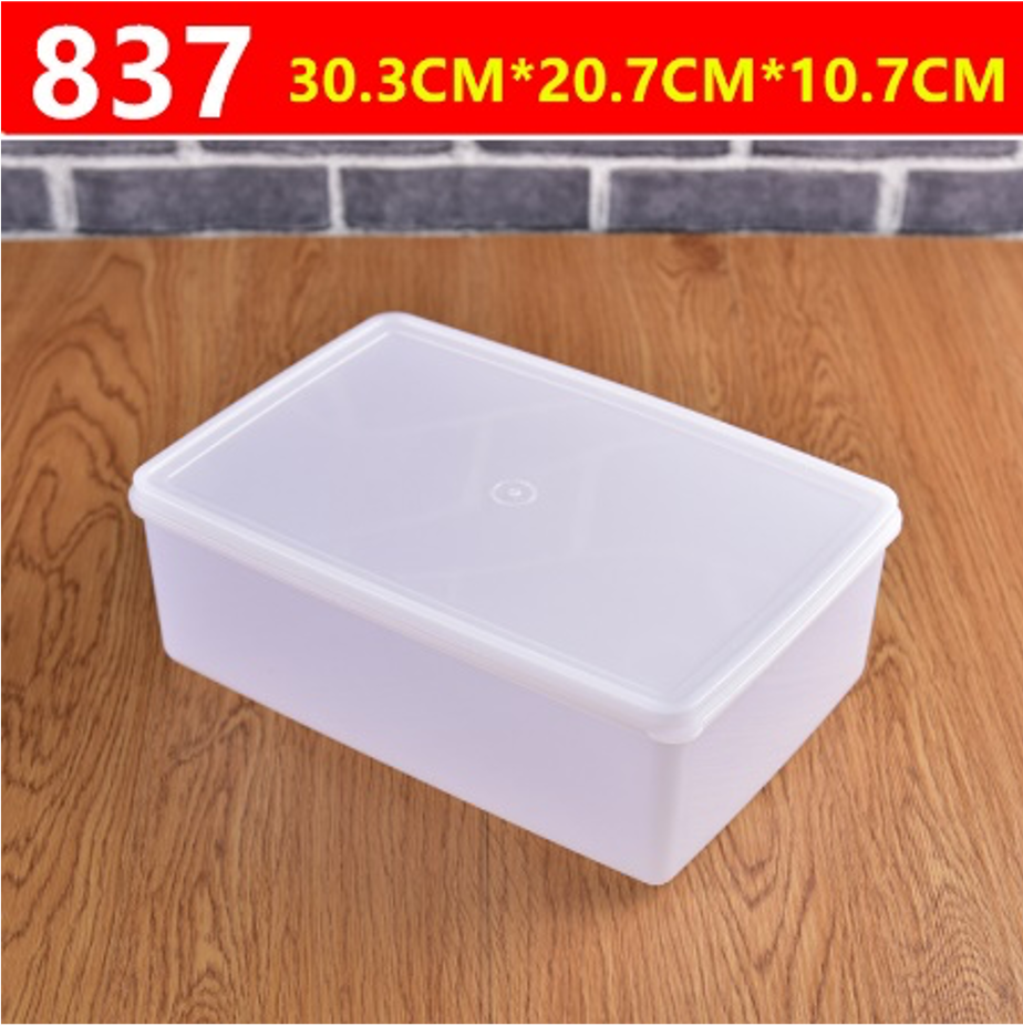 Rectangular Plastic Storage Container with Lid