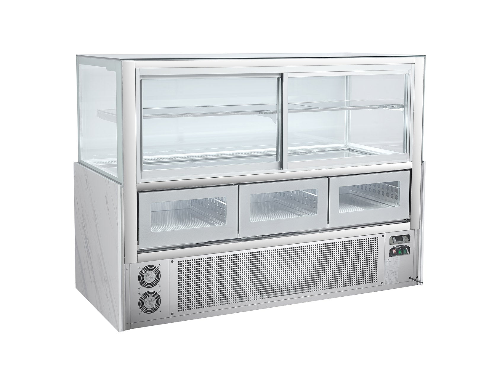 Sub-equip, 59"Cake Display Showcase,Refrigerated Bakery Display Case with LED Lighting