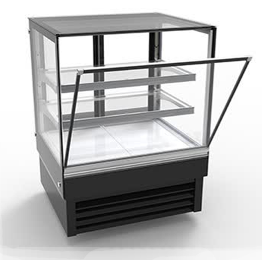 72" Flat Glass Cake Display Cooler