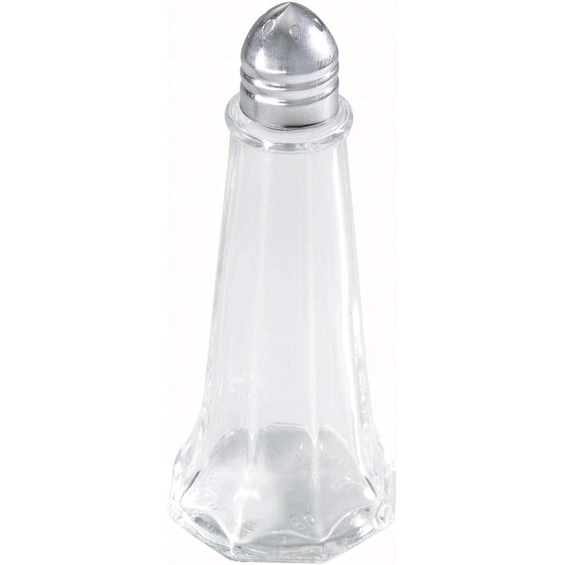 Tower Shakers with Chrome Tops, 1-Ounce, Medium, Clear