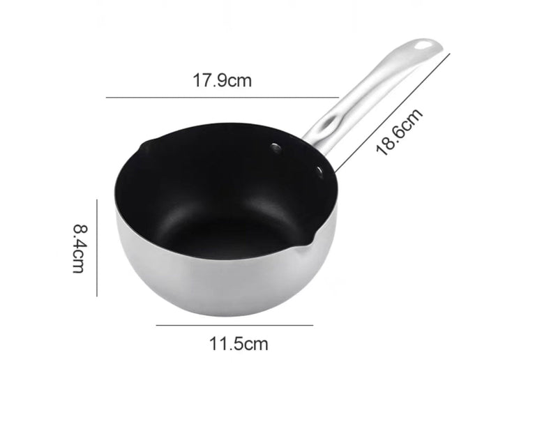 Non-Stick Steel Sauce Pan (18cm-22cm Diameter)