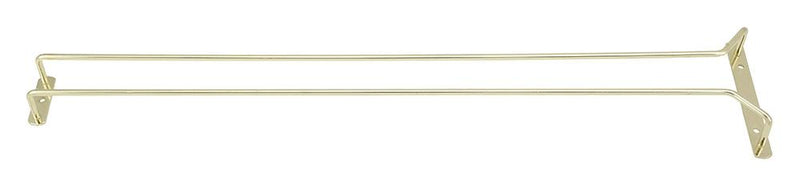 Brass Plated 24" Single Channel Wire Glass Hanger