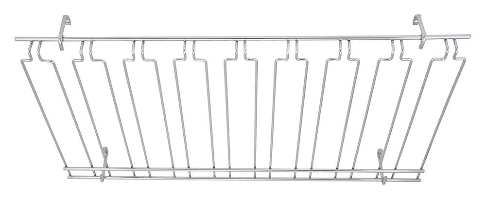 Overhead Glass 8 Channel Racks Chrome Plated