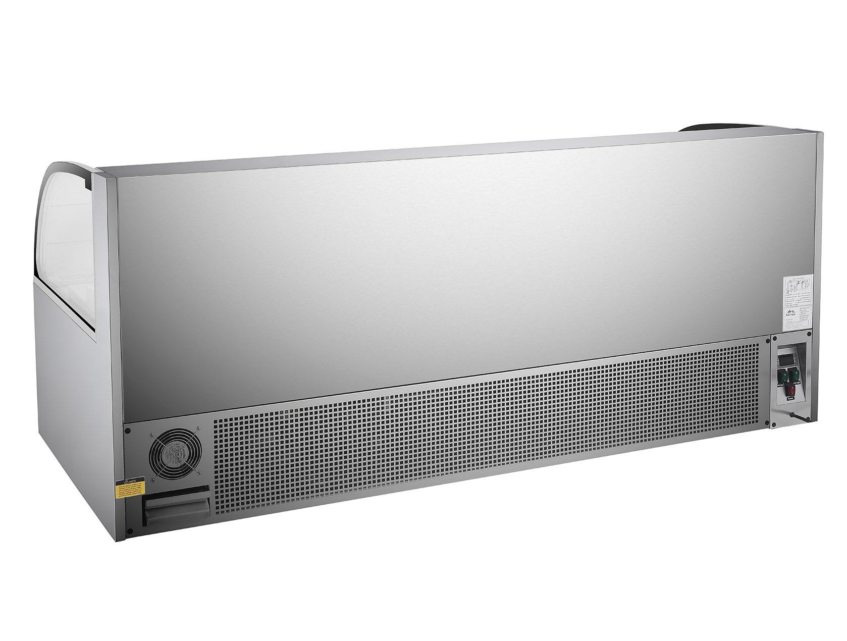 Sub-equip,77" Low Profile Horizontal Air Curtain Open Refrigerated Display Case, Grab and go Refrigerator (W77" X D34"X H33")