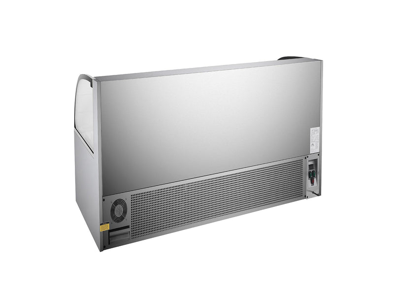 Sub-equip,36" Low Profile Horizontal Air Curtain Open Refrigerated Display Case, Grab and go  Refrigerator ( W36" X D34"X H33")
