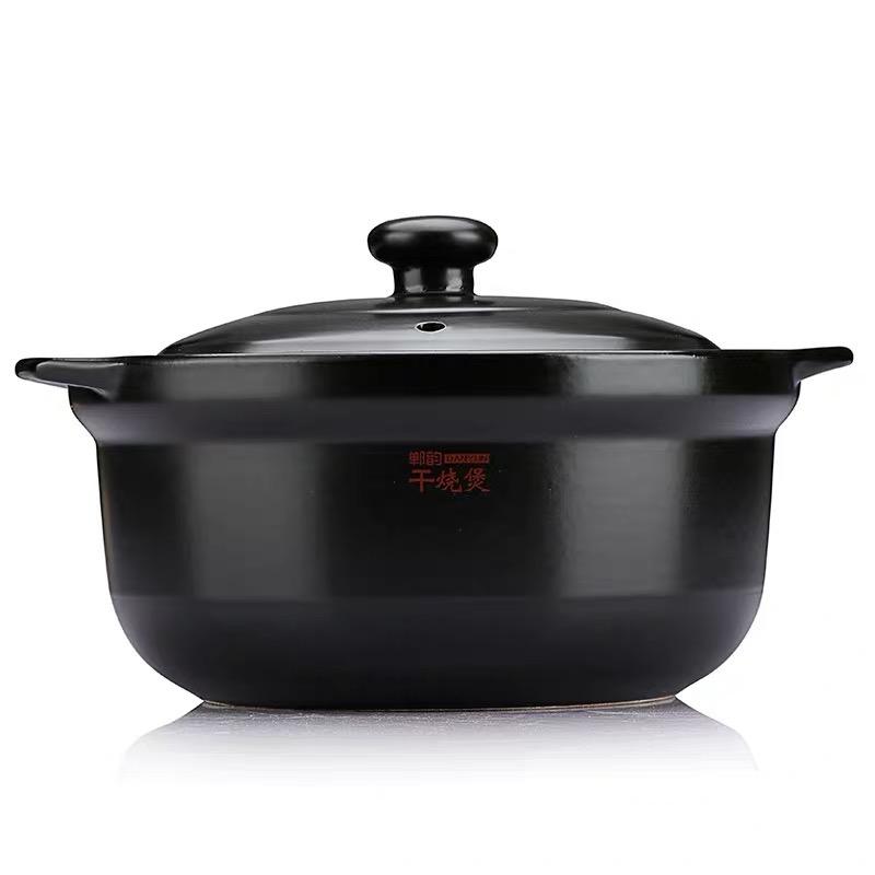 Heat Resistant Clay Braising and Casserole Pot with Lid (GSB-625B/116B,GSB-725B)