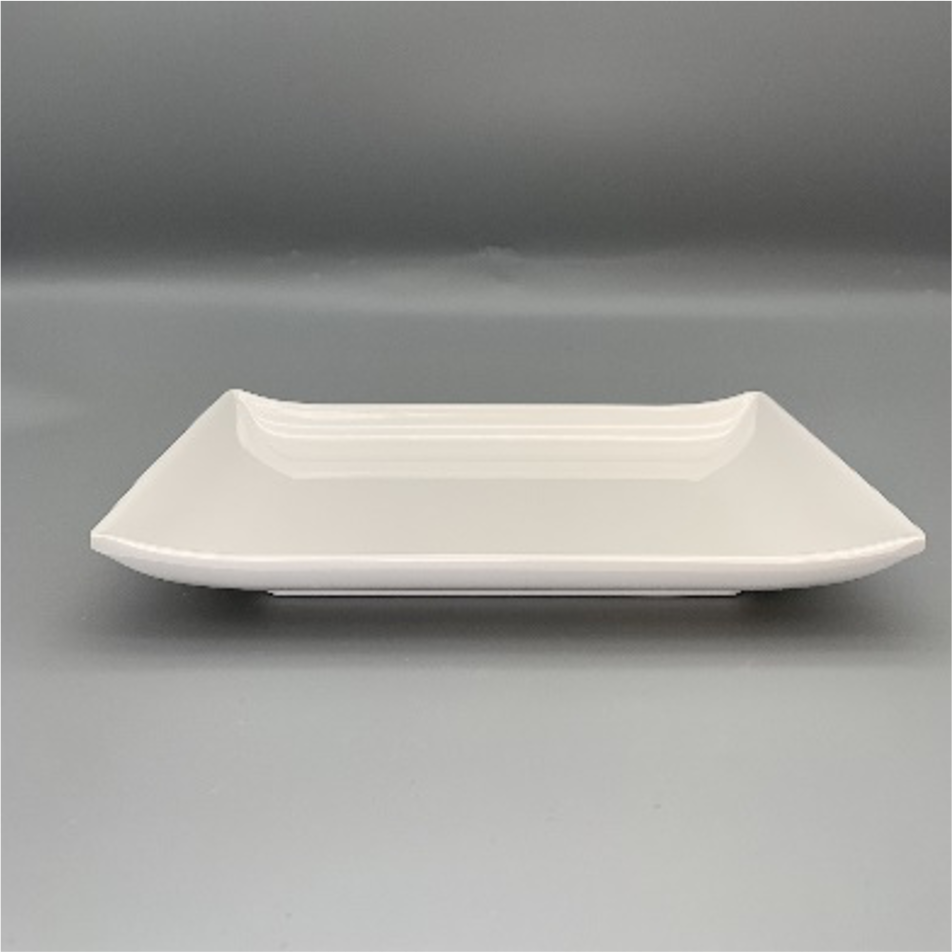 White Deep Rim Melamine Plate (HC8076)