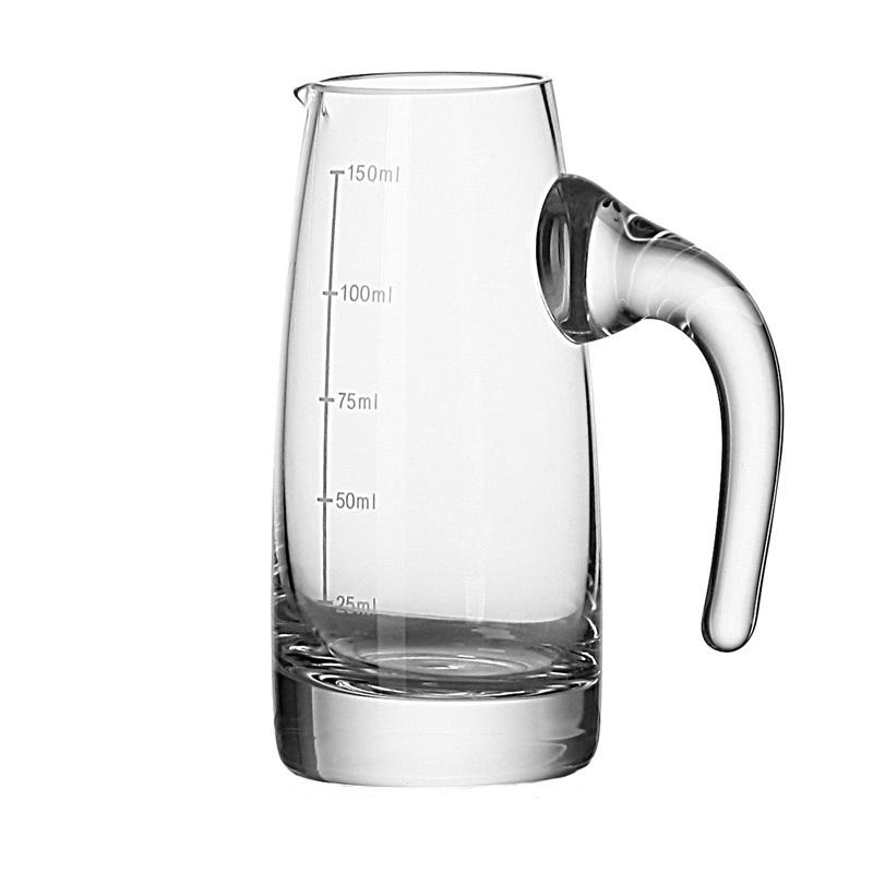 Graduated Glass Mug with Handle