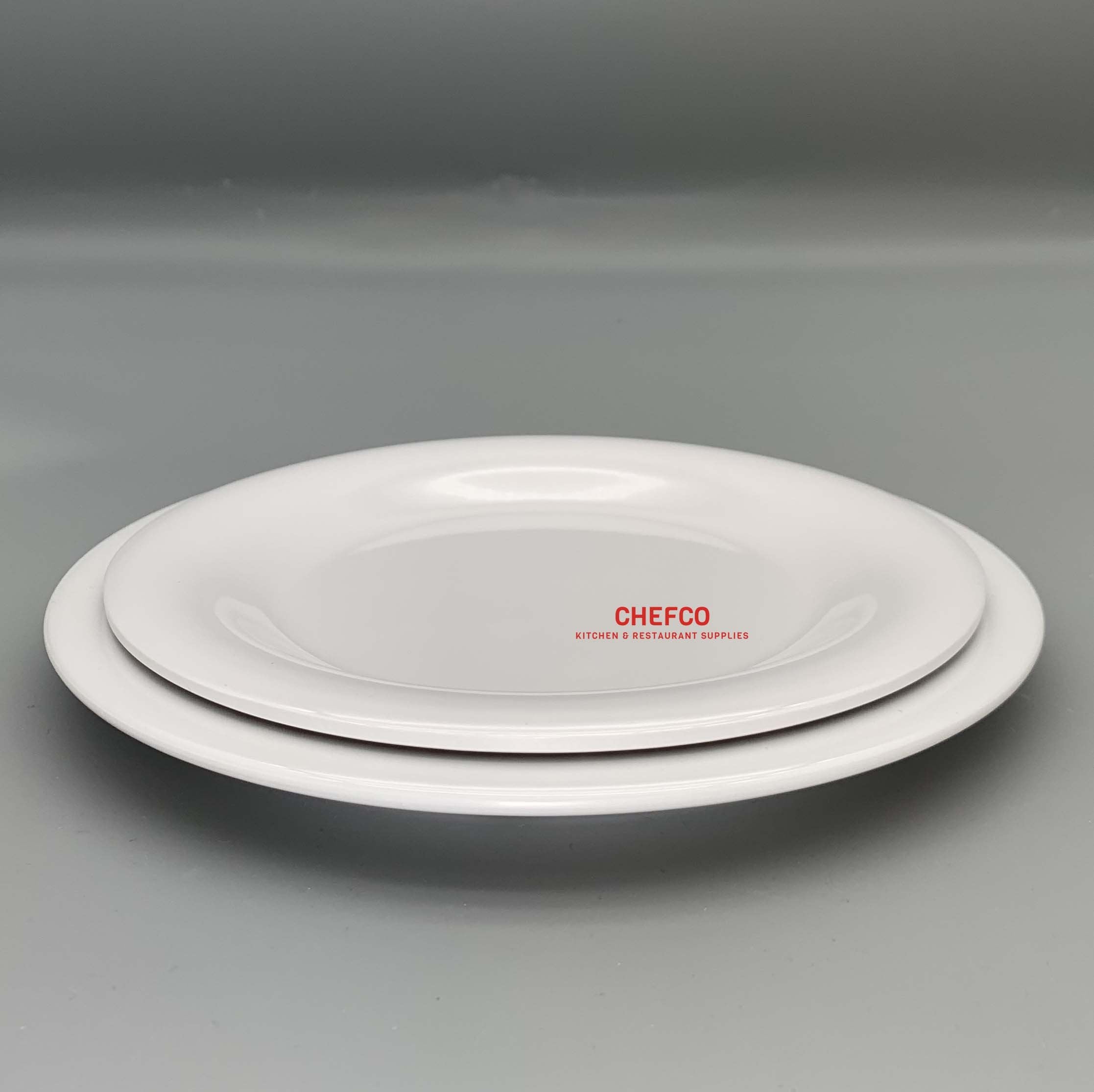 White Classic Round Melamine Plate (J116903-J116904)