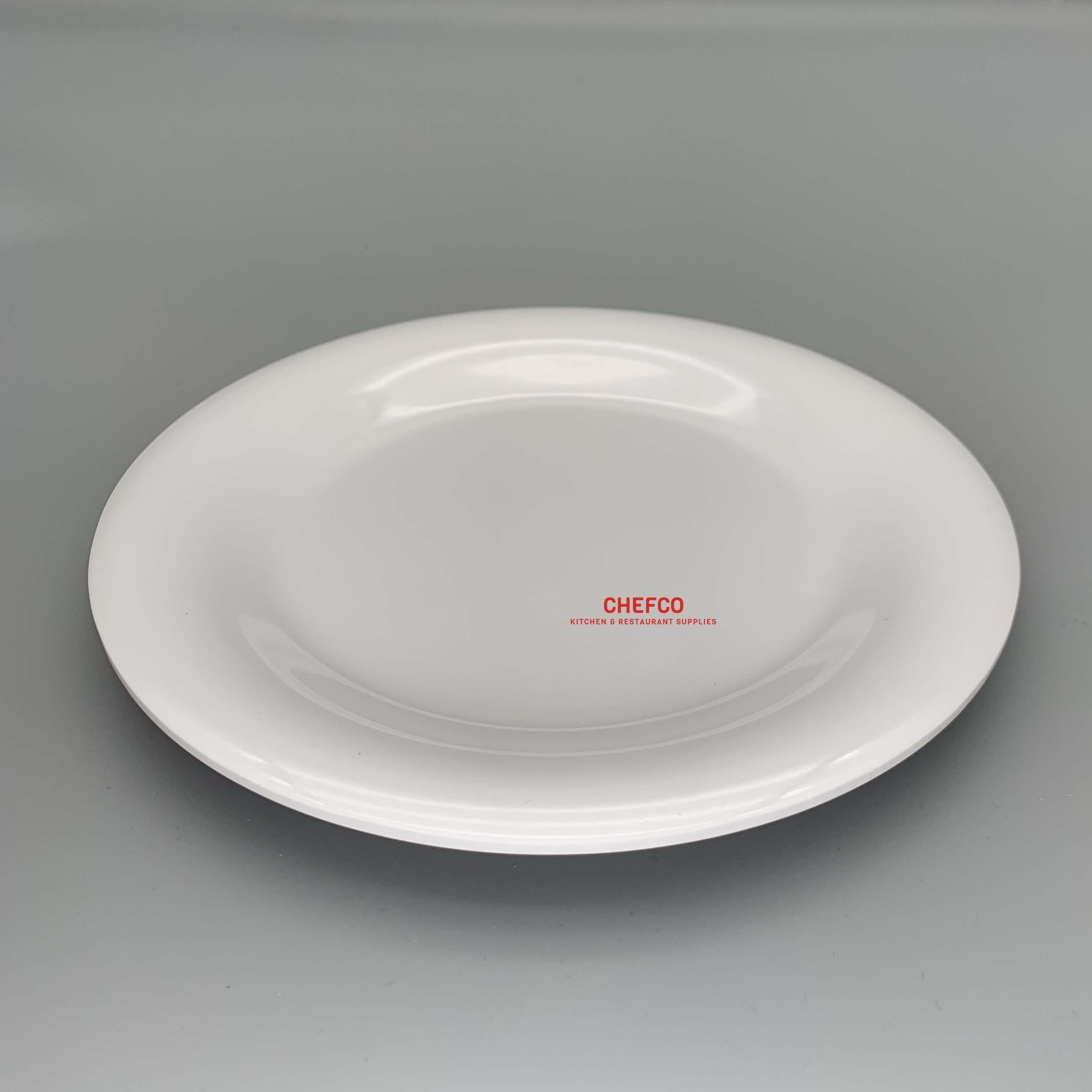 White Classic Round Melamine Plate (J116903-J116904) - Chefcoca