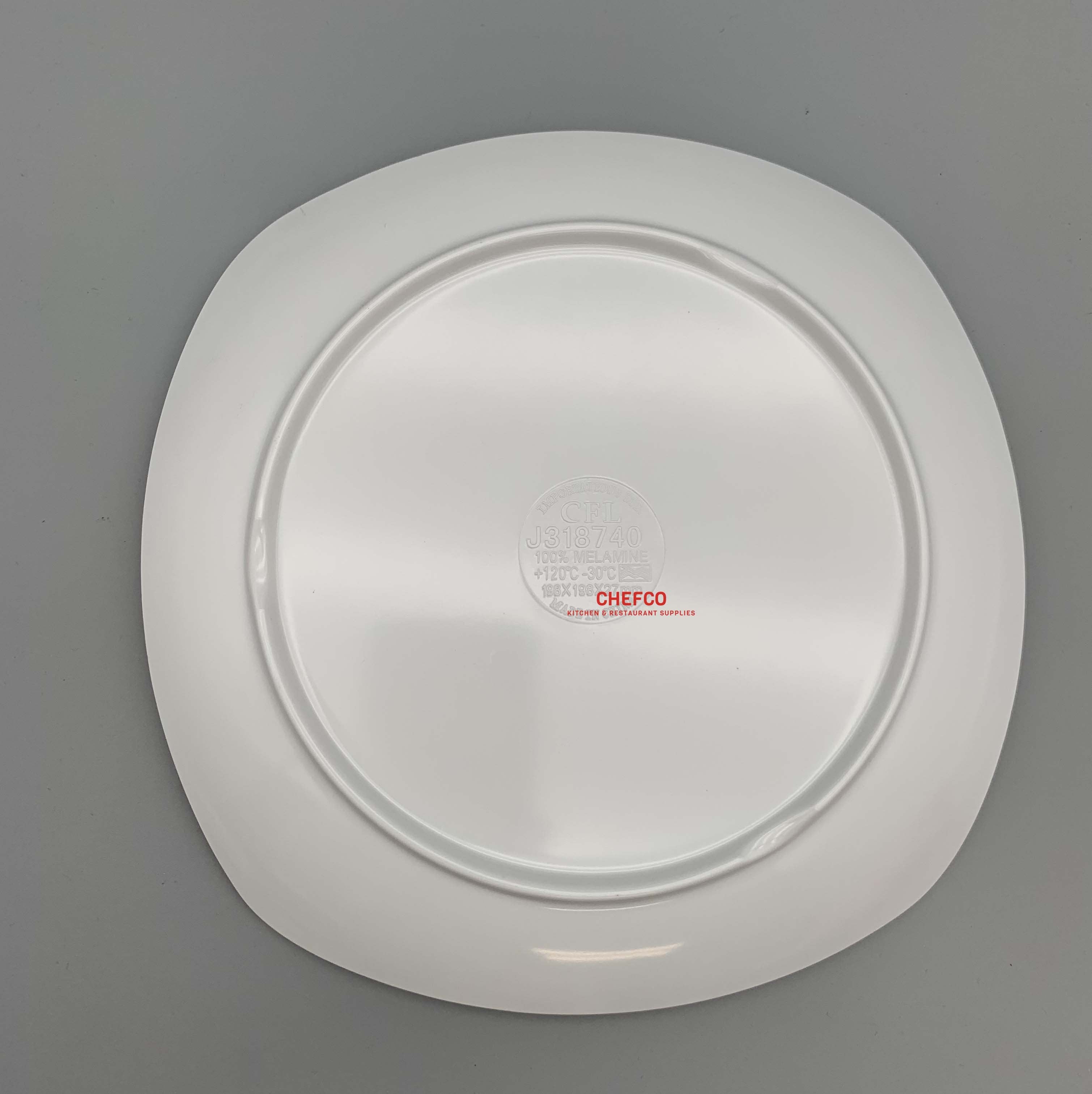 Melamine Rounded Square Plate (J318740)