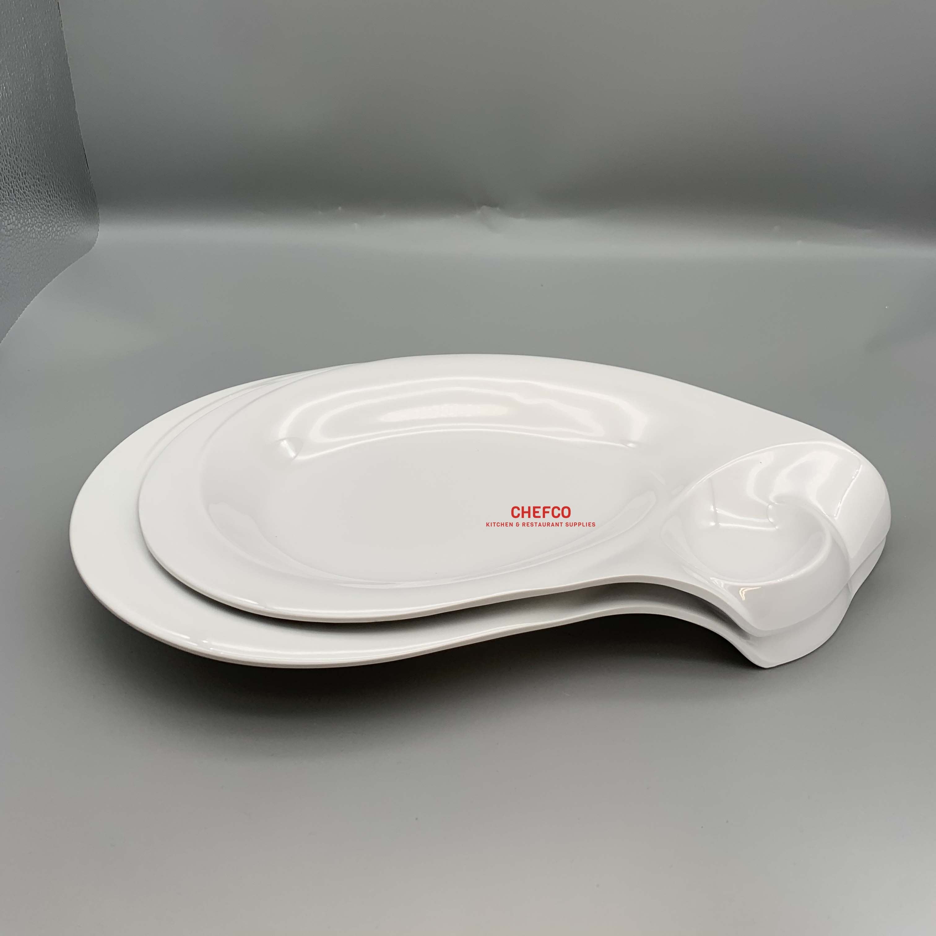 Sculpted Melamine Plate (J616330-J616331) - Chefcoca