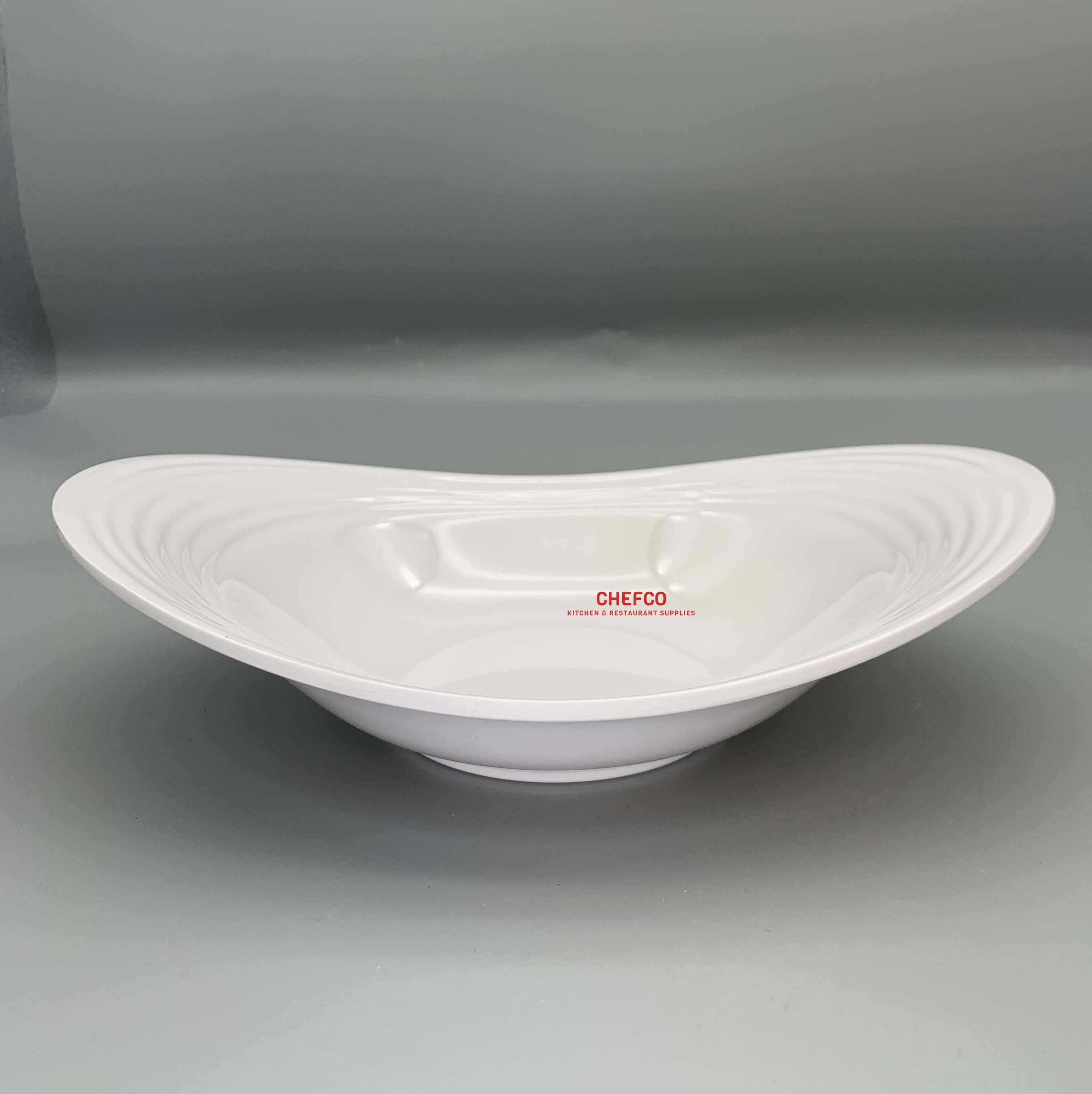 Classic Curved Oval Melamine Bowl (J636750-J636751)