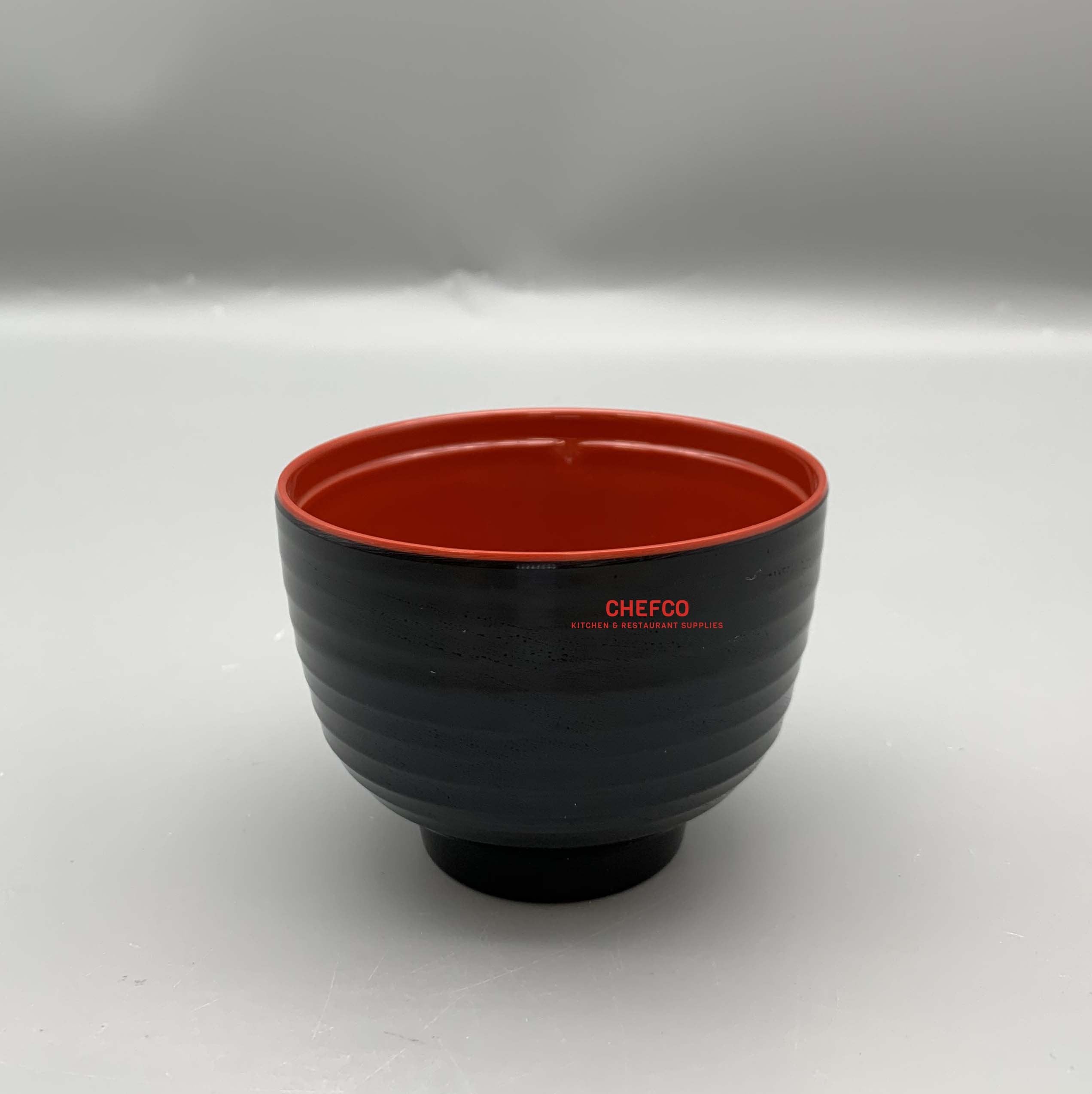 Red and Black Melamine Miso Soup Bowl （B300/J90R）