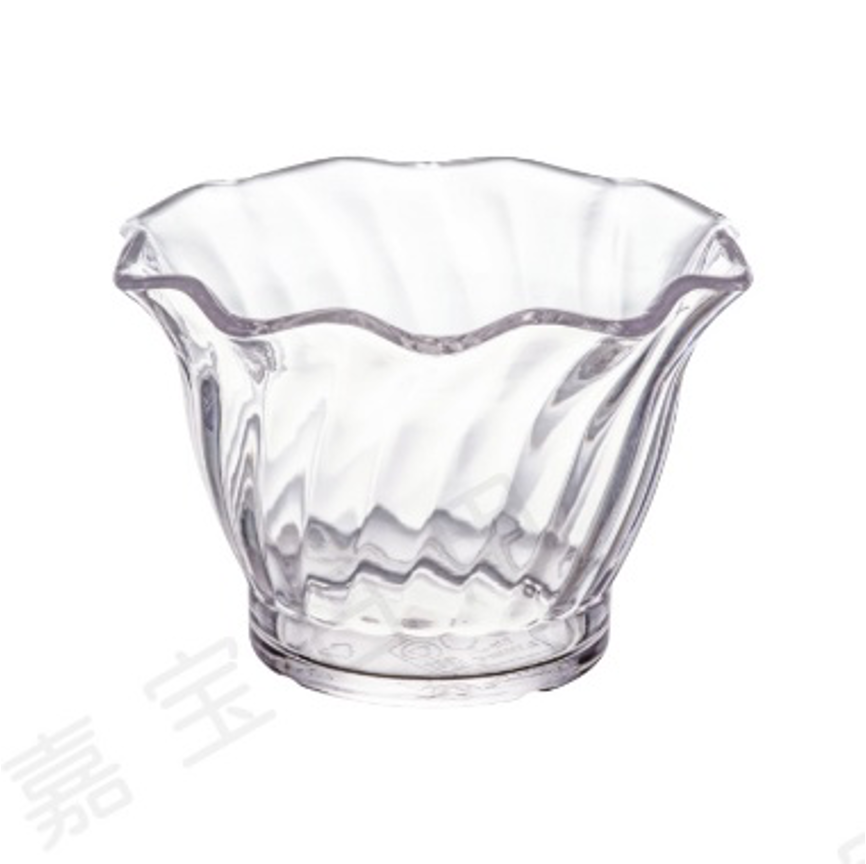 Clear Polycarbonate Tulip Ice Cream Cup