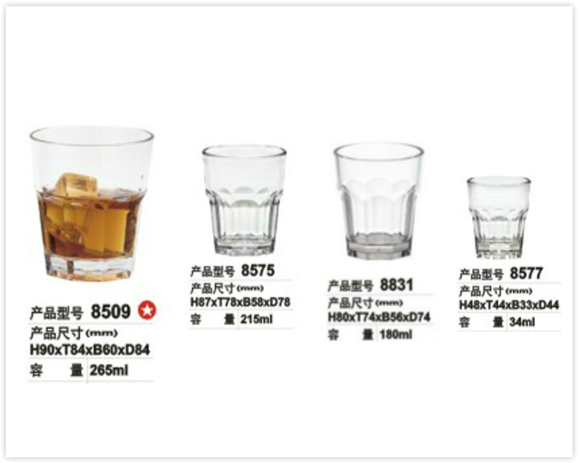 Clear Polycarbonate 1oz Shot Glass