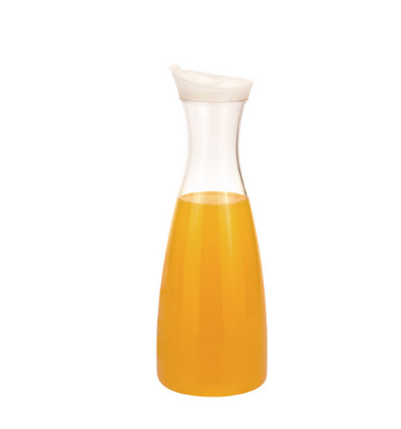 Clear Polycarbonate Juice Pitcher with Lid (1-1.5L)