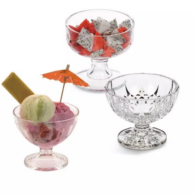 Clear Polycarbonate Royal Ice Cream Cup