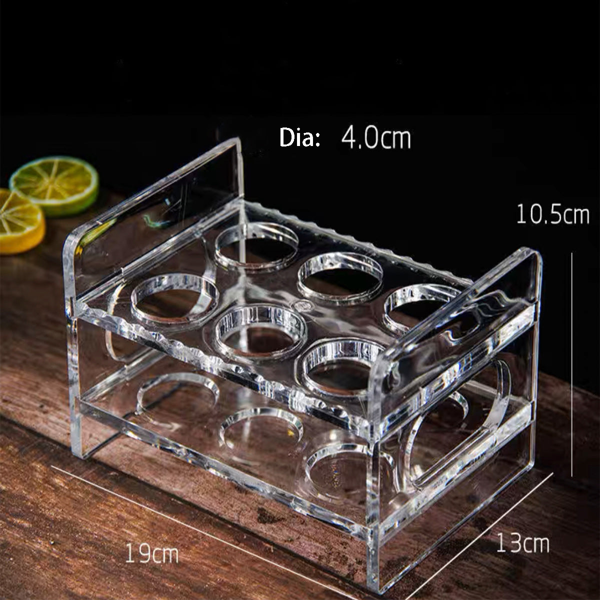 6 Holes Clear Acrylic Holder