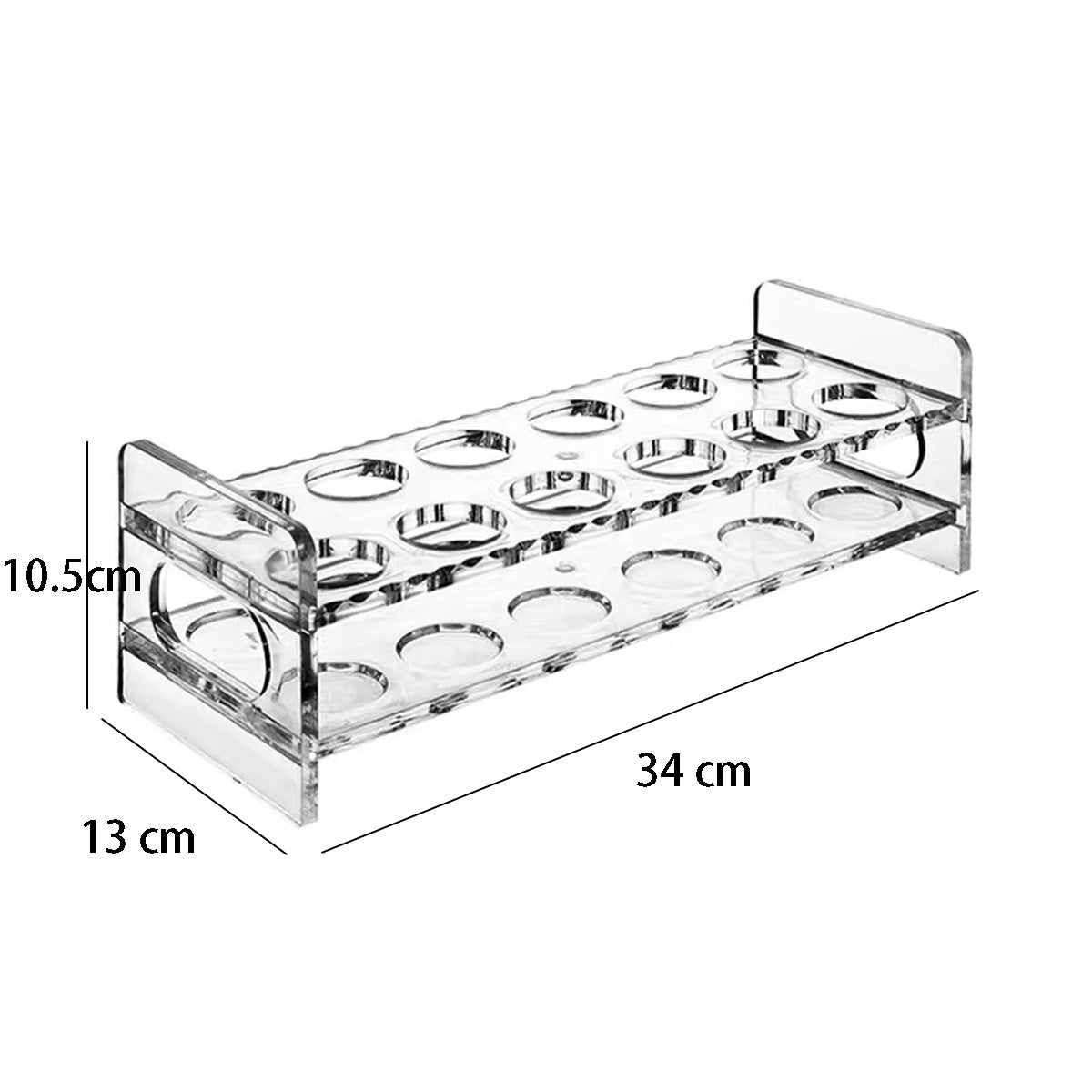 12 Holes Clear Acrylic Holder-(JD-8651)