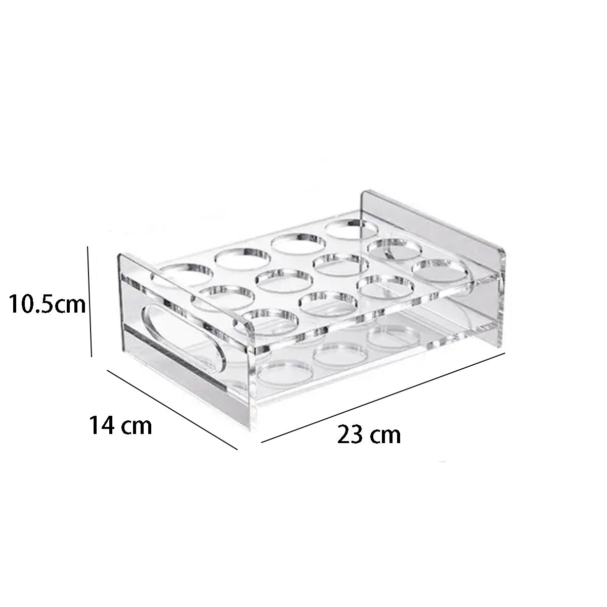 12 Holes Clear Acrylic Holder-(JD-8652) - Chefcoca