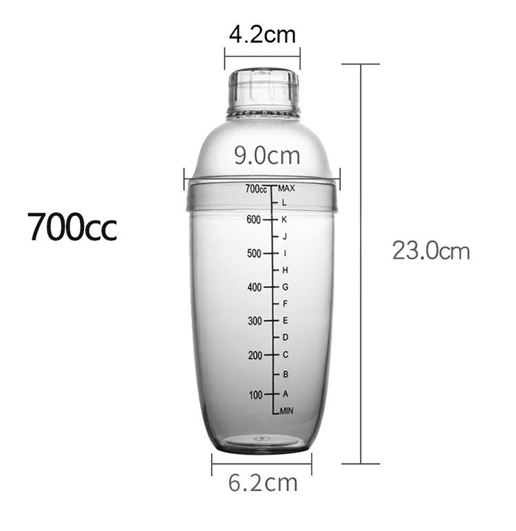 Clear PC Bar Shaker - Chefcoca