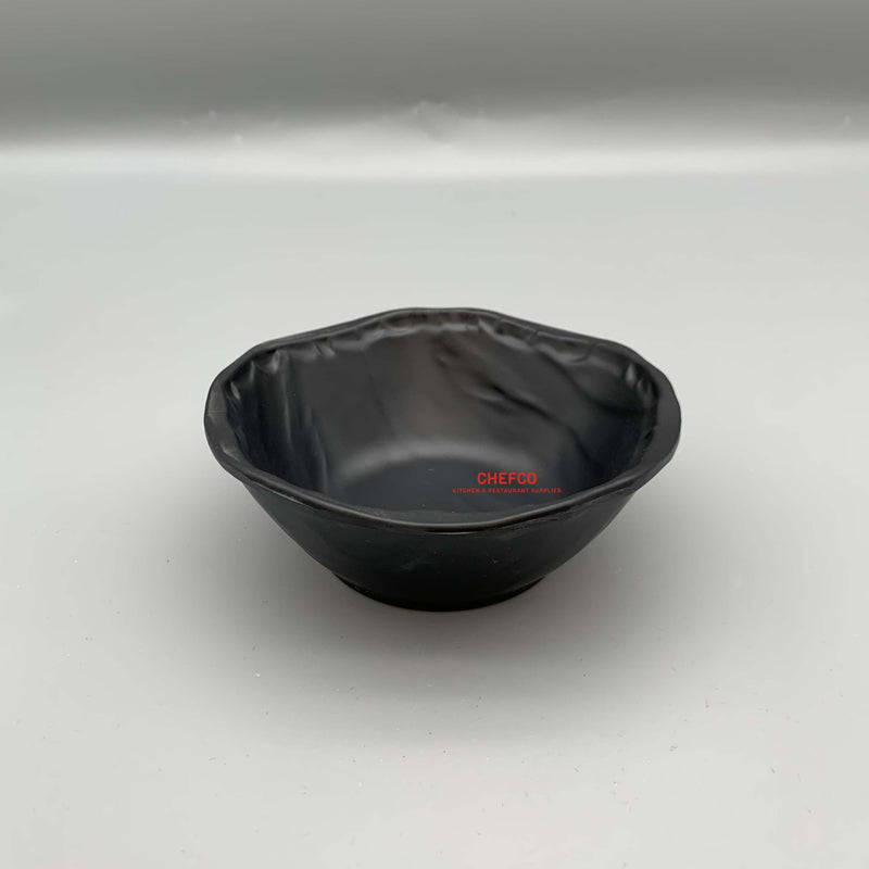 Matte Black Stone Style Bowl (JM16941)