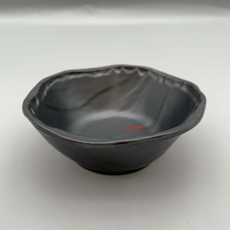 Matte Black Stone Style Bowl (JM16941)